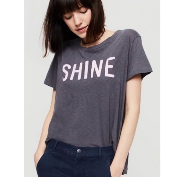 Sundry Tops - SUNDRY SHINE TSHIRT GREY
